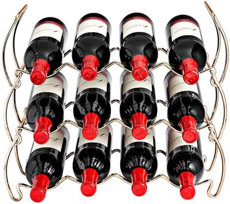 Sorbus 6-Tier Copper Wine Rack - 24 Bottle Storage