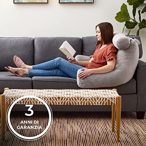 Linenspa Reading Pillow with Shredded Memory Foam