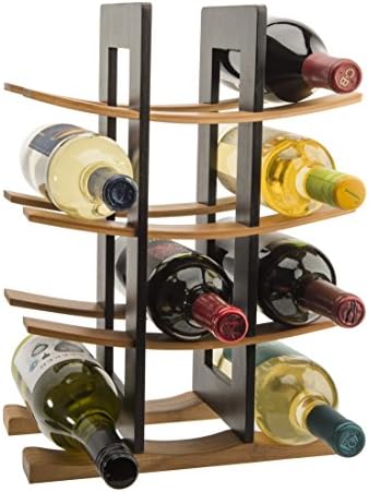 Anchor Hocking Bamboo Wine Rack with Espresso Finish