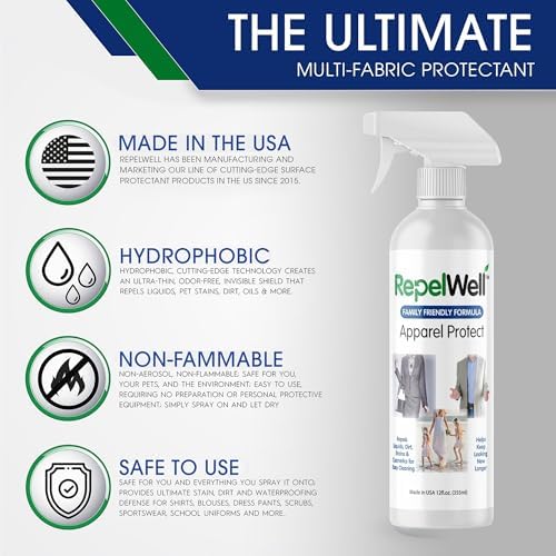 RepelWell Apparel Protect 12oz Stain Water Repellent Spray 1