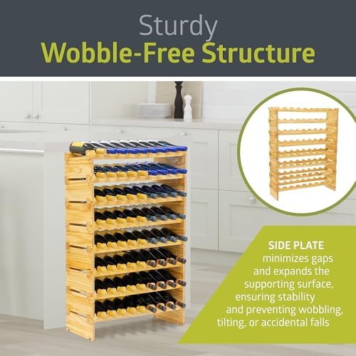 Pearington 8-Tier Wine Rack with 72 Bottles Capacity
