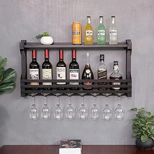 BTZHY 2-Tier Industrial Wine Rack for Kitchen Bar Restaurant