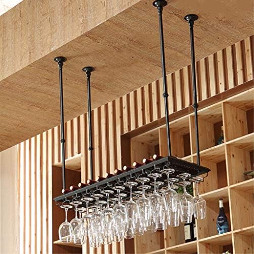 Adjustable Metal Wall-Mounted Wine Rack for 8 Bottles 24 Glasses