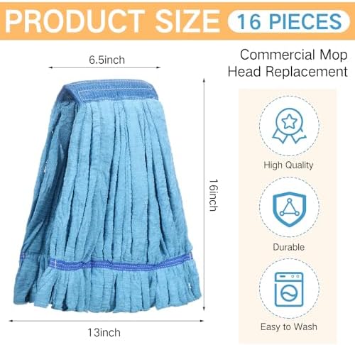 Lallisa 16 Pcs Microfiber Mop Head Refill 1