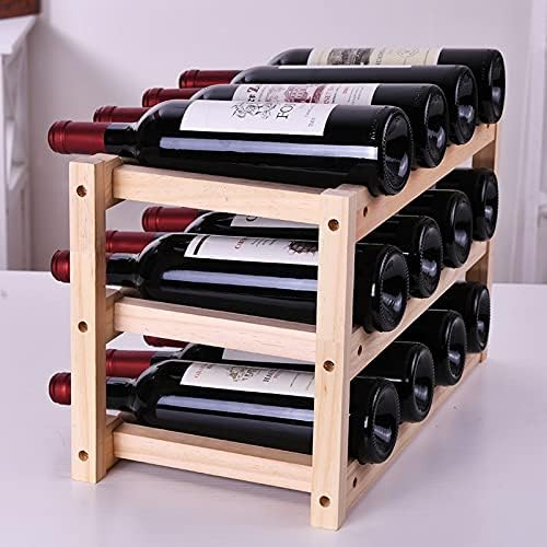 SYCARPET Stackable Wine Rack with 3 Layers