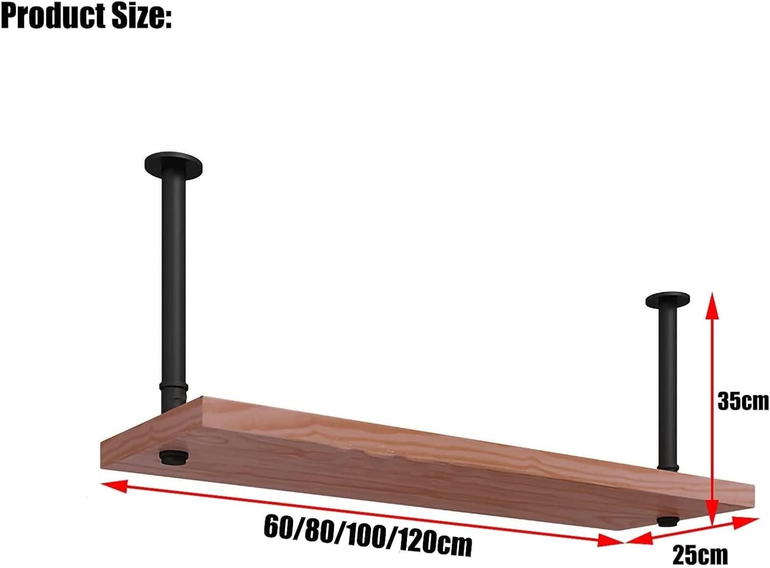 ALDEPO Wine Rack Single Layer Ceiling Mount Storage