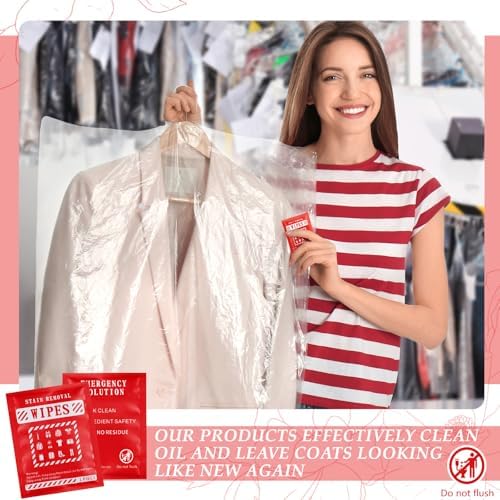 Timgle 200 Pcs Stain Remover Wipes for Clothes Fabric Carpet