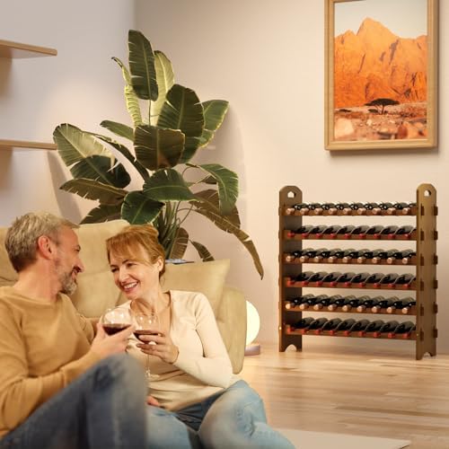 Ruichang Bamboo Wine Rack - 6 Tier 54 Bottle Capacity