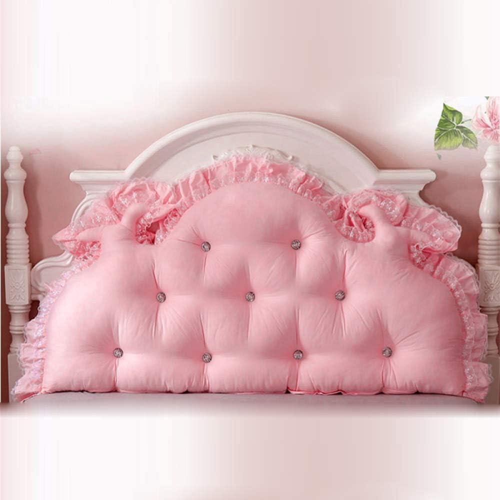 RUYII Back Cushion with Lace Edge - Pink 150x70cm