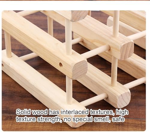 Premium Wooden Freestanding Wine Rack Organizer