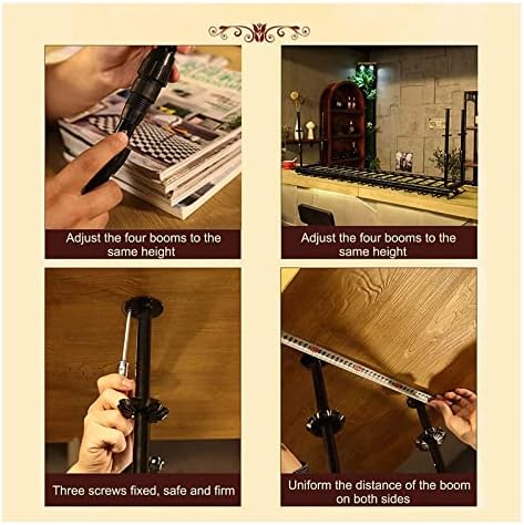 ALDEPO Wine Rack with Adjustable Steel Frame