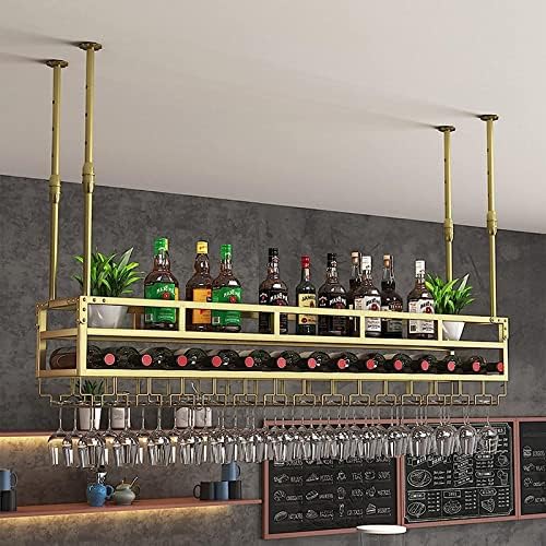 Height Adjustable 2-Layer Wall Wine Rack