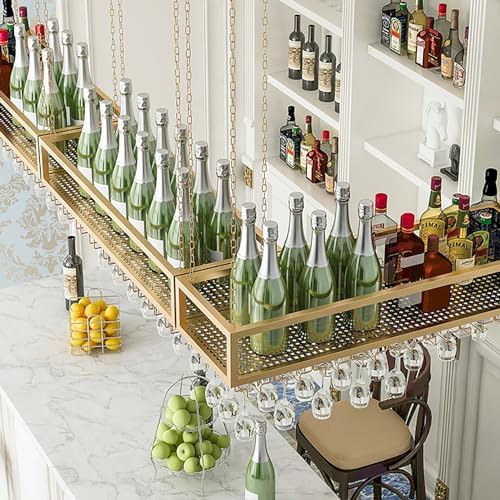 Ceiling Wine Glass Rack with Adjustable Height 1
