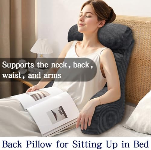 Extra Large Back Support Pillow for Bed Sitting Up