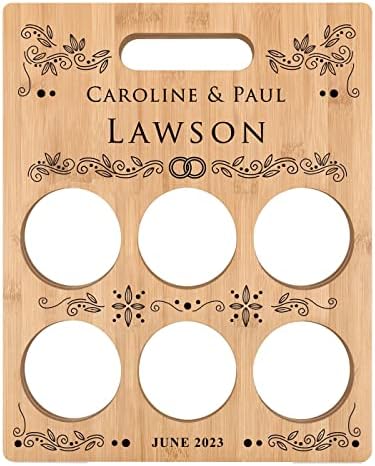 Maverton Personalized Wine Rack for Couples