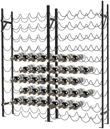 10-Tier 100 Bottles Freestanding Wine Rack