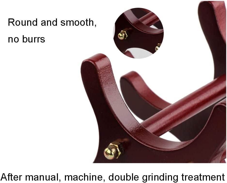 LYRWISHLTD 3 Bottle Tabletop Wine Rack Wooden Design