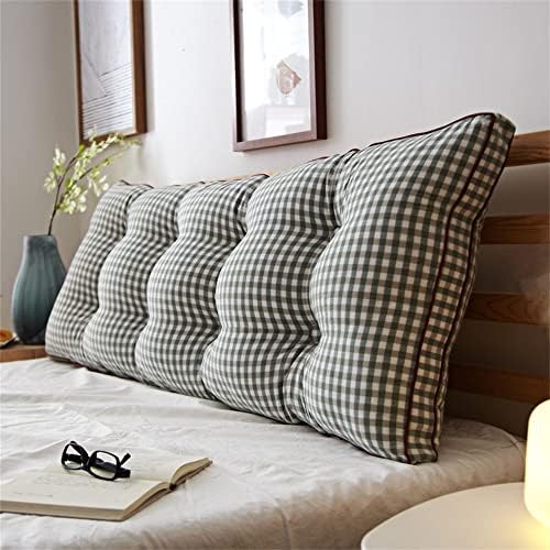 ZZYK Long Rectangular Wedge Pillow with Plaid Fleece