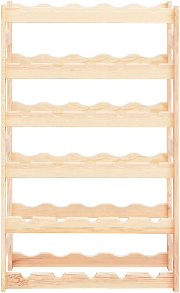 vidaXL Freestanding Wine Rack for 30 Bottles 1