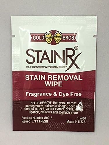 18 Pack Stain Rx Wipes - Travel-Friendly Stain Remover for All Surfaces