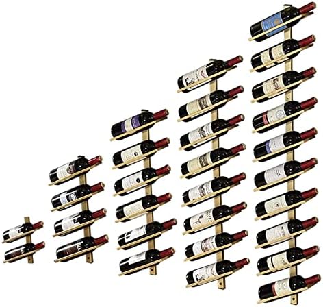 ALDEPO Wall-Mounted Wine Rack 4 Bottle Organizer