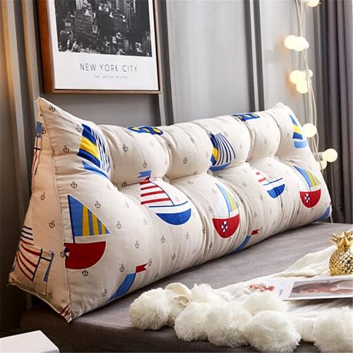 ZZYK Rural Style Triangular Reading Pillow with Washable Cover