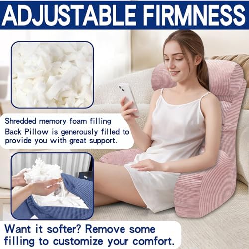Extra Large Back Support Pillow for Bed Sitting Up 1