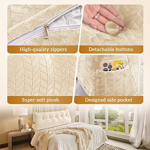 TerriTrophy Triangular Wedge Headboard Pillow