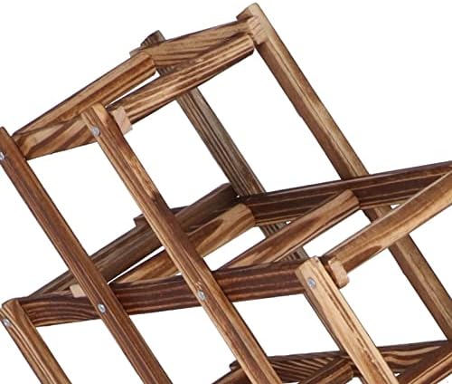JUOPZKENN Foldable Wooden Wine Rack Cabinet
