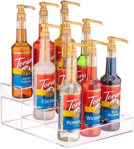 Srenta Acrylic 9 Bottle 3 Tier Rack Organizer