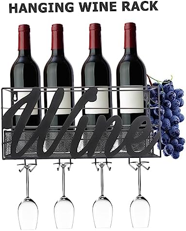IMIKEYA Wall-Mounted Wine Rack for Home Bar Restaurant 1
