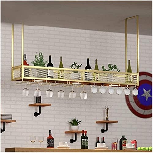 Generic Wall-Mounted Wine Rack with Glass Holder