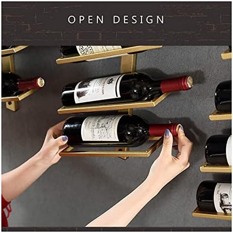 ALDEPO Wall-Mounted Wine Rack 4 Bottle Organizer