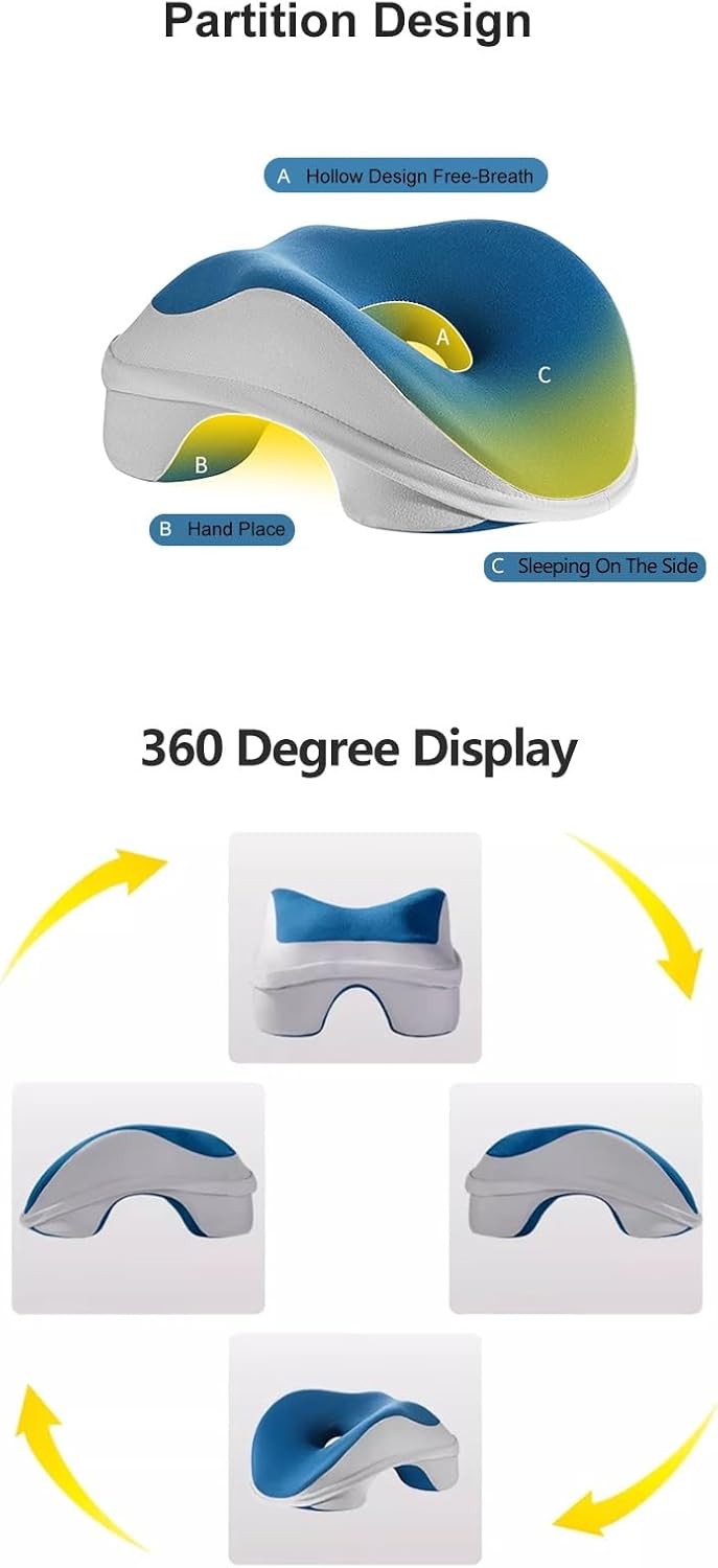 WAHHWF Nap Desk Pillow for Kids with Memory Foam 1