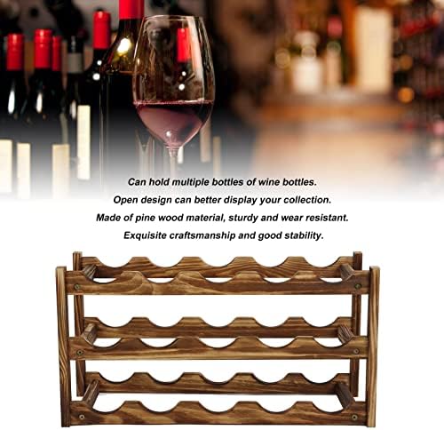 Zerodis 3 Layer Wine Rack with 15 Bottles Capacity