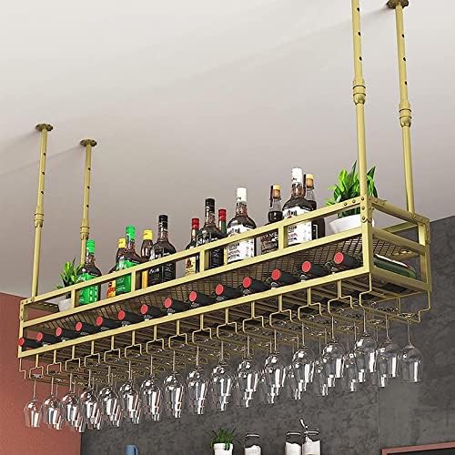 Height Adjustable 2-Layer Wall Wine Rack