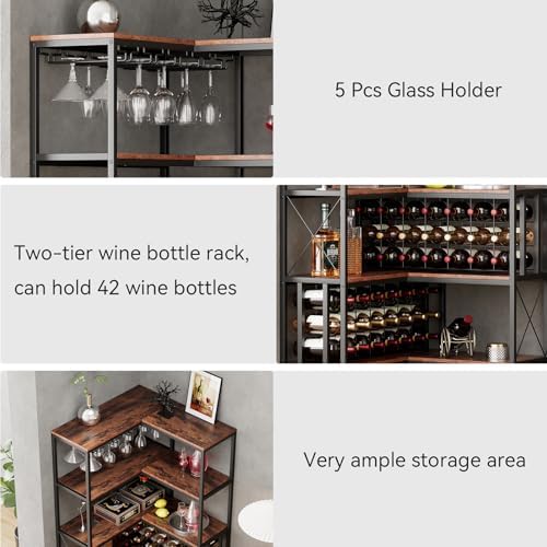 Industrial Corner Wine Rack with 20 Bottle Capacity