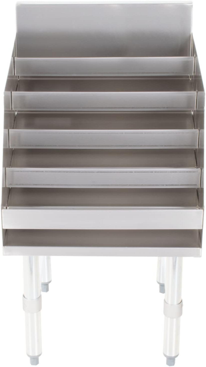 18 x 23 Inch 5-Tier Stainless Steel Liquor Display Shelf