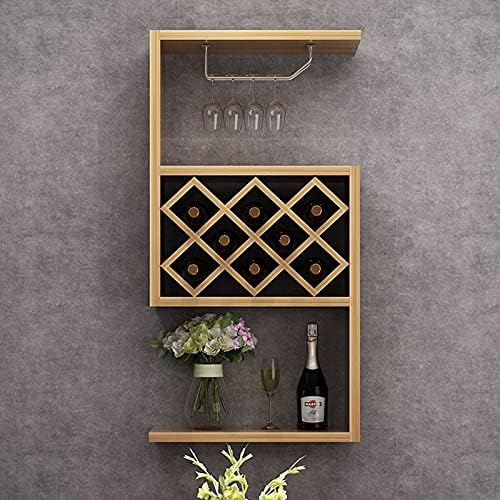 Suuim Wall-Mounted Wine Rack with Diamond Grid 1