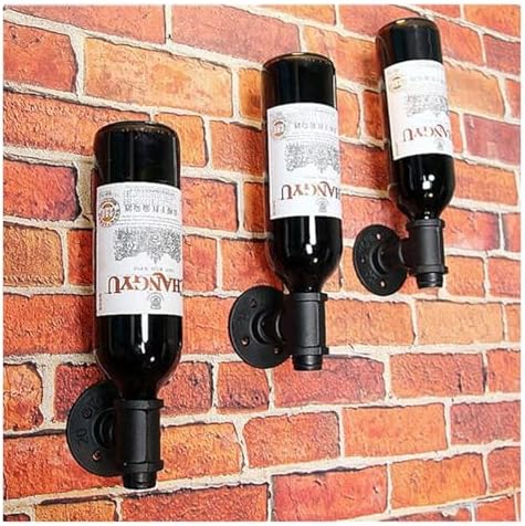 MoSumOn 3-Piece Wall Wine Rack - Modern Industrial Design
