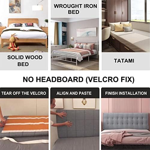 ZZYK Headboard Pillow Faux Leather Comfort Cover for Bed and Sofa