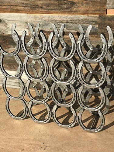 Rustic Horseshoe Wine Bottle Holder - 16 Bottles
