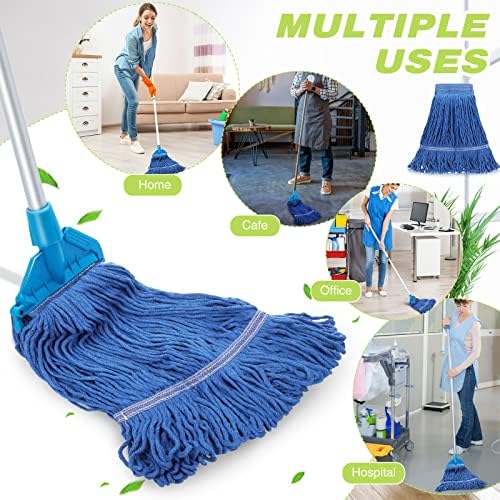 20-Pack SEEWEY Wet Mop Head Refills for Commercial and Home Use