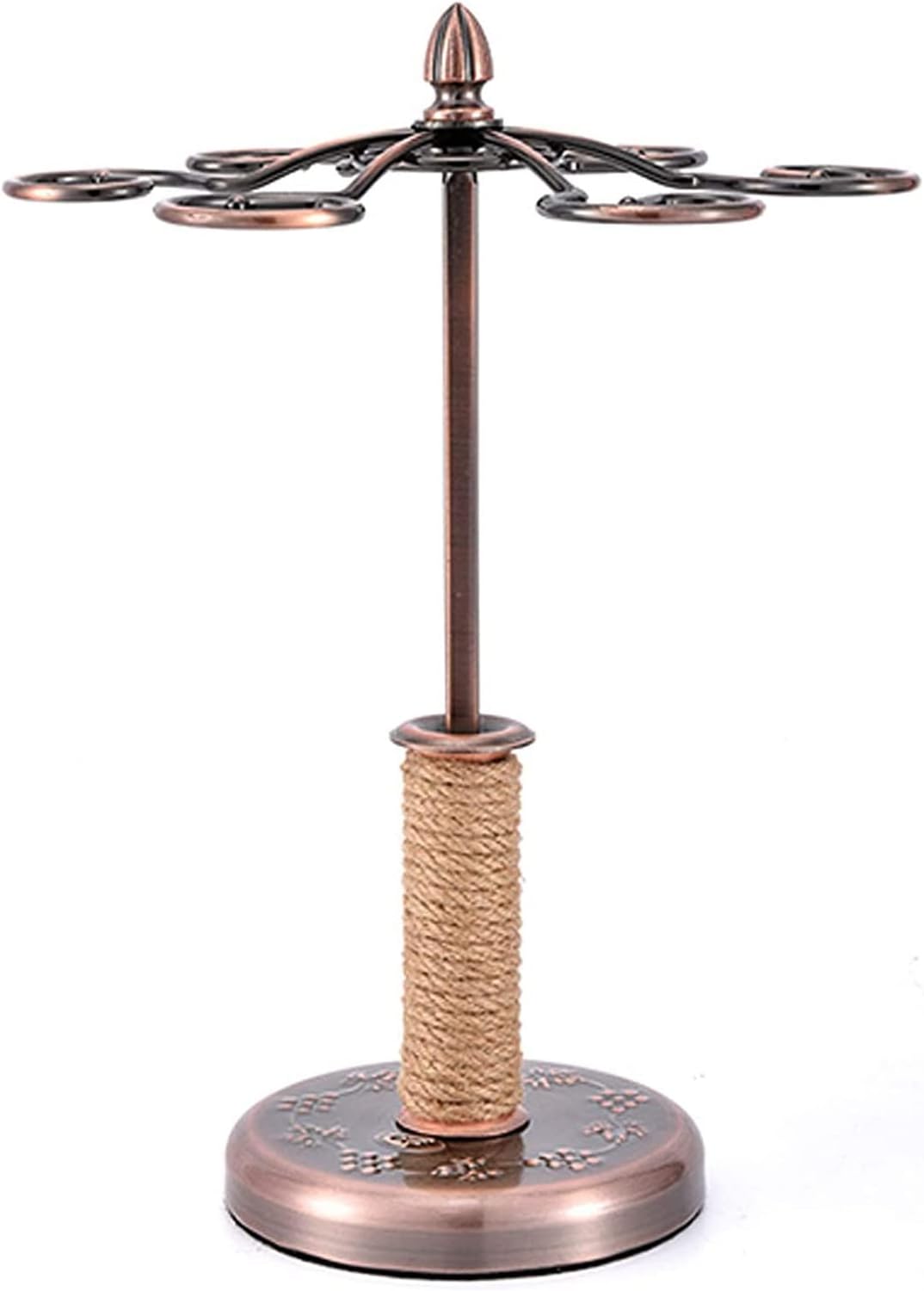 ALDEPO 6-Glass Tabletop Wine Rack - Industrial Style