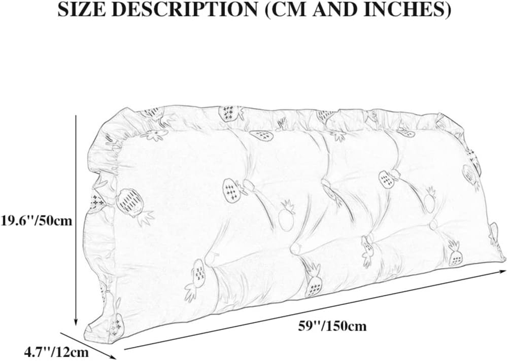 ZZYK Headboard Pillow Full Size for Queen Bed