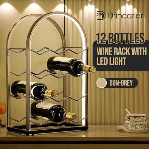 LED Countertop Wine Rack for 12 Bottles