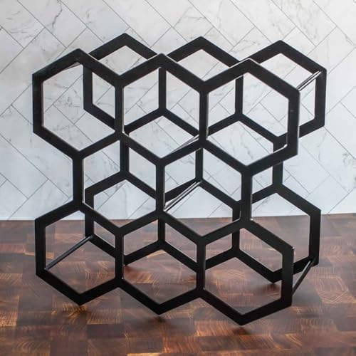 HANLX 8 Bottle Wrought Iron Wine Rack