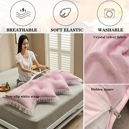 ZZYK Reading Pillow Large Backrest Bed Cushion Wedge Support Pink 47120cm Full