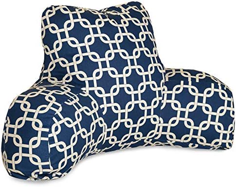 Majestic Home Goods Reading Pillow Navy Blue