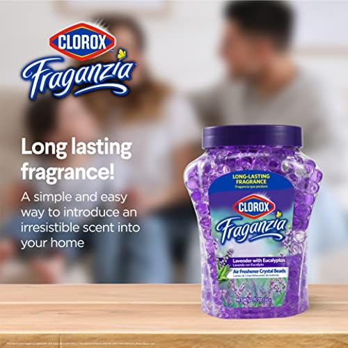 Clorox Fraganzia 12 Oz Lavender Eucalyptus Air Freshener Gel Beads